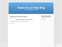 Tablet Screenshot of homechurch.wordpress.com