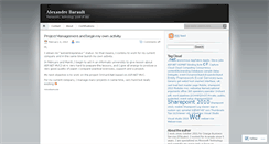 Desktop Screenshot of alexandrebarault.wordpress.com