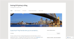 Desktop Screenshot of dating101sydney.wordpress.com