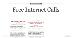 Desktop Screenshot of freeinternetcalls.wordpress.com