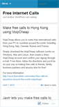 Mobile Screenshot of freeinternetcalls.wordpress.com