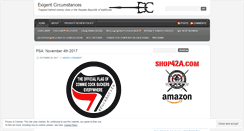Desktop Screenshot of exigentcircumstance.wordpress.com
