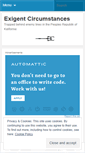 Mobile Screenshot of exigentcircumstance.wordpress.com