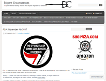 Tablet Screenshot of exigentcircumstance.wordpress.com
