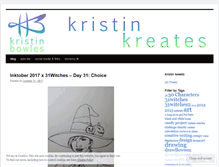 Tablet Screenshot of kristinkreates.wordpress.com