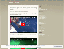 Tablet Screenshot of fishingtheweb.wordpress.com