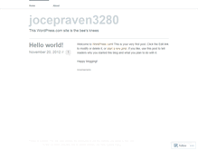 Tablet Screenshot of jocepraven3280.wordpress.com