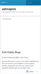 Mobile Screenshot of aahnapick.wordpress.com