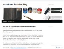 Tablet Screenshot of linkshaendershop.wordpress.com