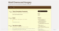 Desktop Screenshot of bollywoodandhungary.wordpress.com