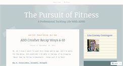 Desktop Screenshot of adhdpursuitoffitness.wordpress.com