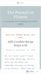 Mobile Screenshot of adhdpursuitoffitness.wordpress.com