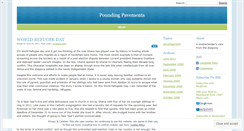 Desktop Screenshot of poundingpavements.wordpress.com