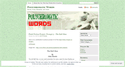 Desktop Screenshot of polychromaticwords.wordpress.com