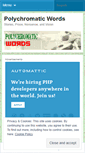 Mobile Screenshot of polychromaticwords.wordpress.com