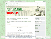 Tablet Screenshot of polychromaticwords.wordpress.com