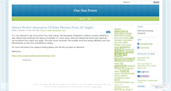 Desktop Screenshot of onesunpower.wordpress.com