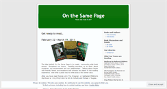 Desktop Screenshot of onthesamepagewma.wordpress.com