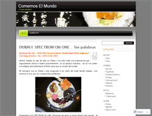 Tablet Screenshot of comernoselmundo.wordpress.com