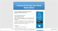 Desktop Screenshot of friendsofdorothygaytravel.wordpress.com