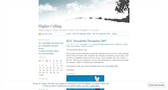 Desktop Screenshot of highcalling.wordpress.com