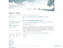 Tablet Screenshot of highcalling.wordpress.com
