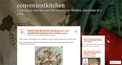 Desktop Screenshot of convenientkitchen.wordpress.com