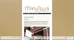 Desktop Screenshot of mangiassai.wordpress.com