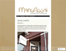 Tablet Screenshot of mangiassai.wordpress.com