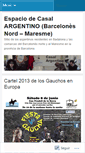 Mobile Screenshot of casalargentinobadalona.wordpress.com