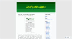 Desktop Screenshot of amerigoiannacone.wordpress.com