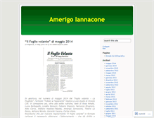 Tablet Screenshot of amerigoiannacone.wordpress.com