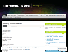 Tablet Screenshot of bloomingsoul.wordpress.com