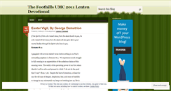 Desktop Screenshot of foothillsumclentenblog.wordpress.com