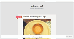 Desktop Screenshot of minusfood.wordpress.com