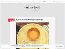 Tablet Screenshot of minusfood.wordpress.com