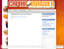 Tablet Screenshot of capixaburguer.wordpress.com