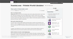 Desktop Screenshot of neatstat.wordpress.com