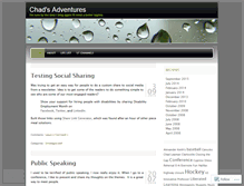 Tablet Screenshot of chadleaman.wordpress.com