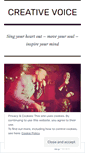 Mobile Screenshot of creativevoicewales.wordpress.com