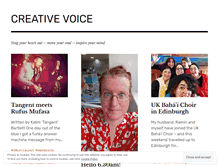 Tablet Screenshot of creativevoicewales.wordpress.com