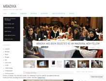 Tablet Screenshot of mbadika.wordpress.com