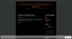 Desktop Screenshot of justincallaghan.wordpress.com
