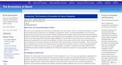 Desktop Screenshot of danceeconomics.wordpress.com