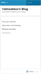 Mobile Screenshot of 1stmeatless.wordpress.com