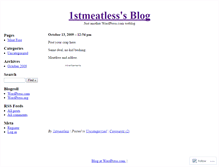 Tablet Screenshot of 1stmeatless.wordpress.com