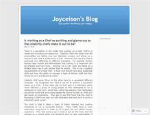 Tablet Screenshot of joyceison.wordpress.com