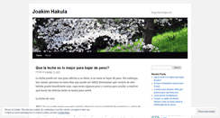 Desktop Screenshot of joakimhakula.wordpress.com