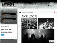 Tablet Screenshot of antiloops.wordpress.com