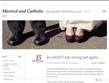 Tablet Screenshot of marriedandcatholic.wordpress.com